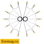 Веера - 7 лучей, керамика